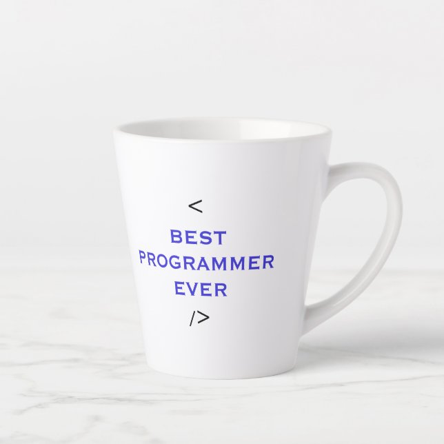 Taza De Café Latte Mejor Programador Ingeniero de Software del Mundo (Derecha)