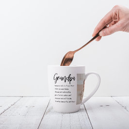 Taza De Café Latte Mejor regalo de belleza para el mejor abuelo de la