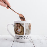 Taza De Café Latte Mejor regalo de la familia y foto de moda<br><div class="desc">Presentamos el regalo de texto de moda "Collage Photo & Best Family Ever"! Este regalo único y personalizado combina la belleza de una foto de collage con un mensaje sincero para celebrar a tu familia y crear una memoria duradera. La fotografía de collage muestra una colección de los momentos más...</div>
