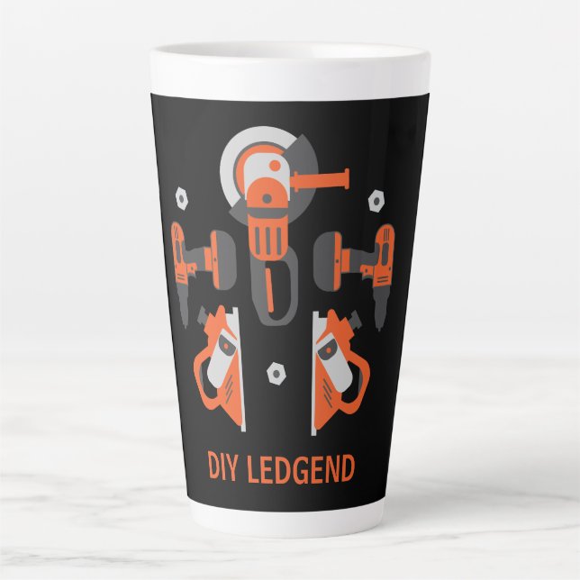 Taza De Café Latte Mejora del hogar (Anverso)