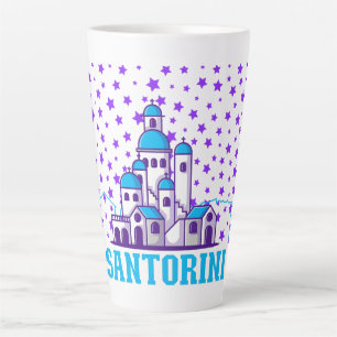 Taza De Café Latte Memoria Santorini.b