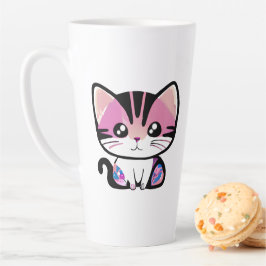 Taza De Café Latte Menos personas, más gatos