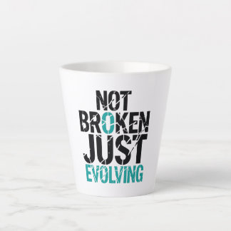 Taza De Café Latte Mental Health Recovery Not Broken Quote