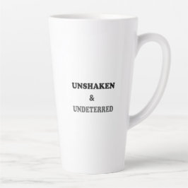 Taza De Café Latte Mentalidad de Resiliencia para el Trabajo y la Vid