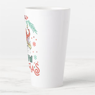 Taza De Café Latte Meow Navidades, Feliz Navidad
