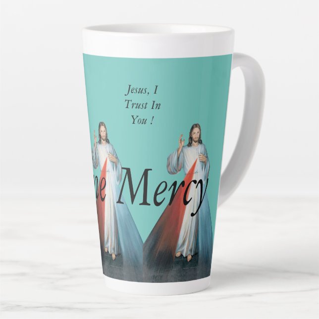 Taza De Café Latte Merced Divina (Ángulo derecho)