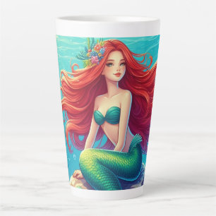Taza De Café Latte Mermaid