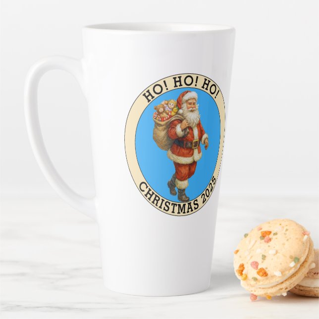 Taza De Café Latte Merry Christmas (In situ)