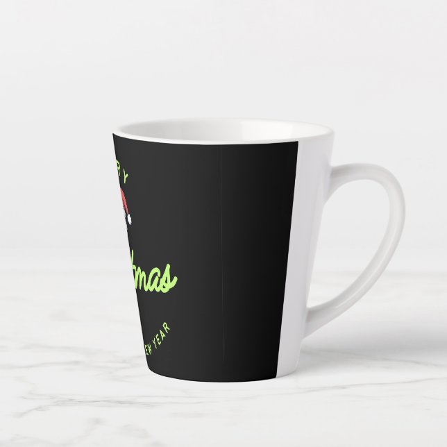 Taza De Café Latte Merry Christmas and Happy New Year (Derecha)
