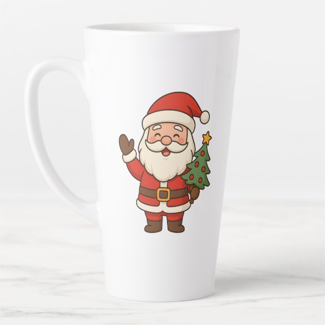 Taza De Café Latte Merry Christmas Bruh Santa  (Izquierda)
