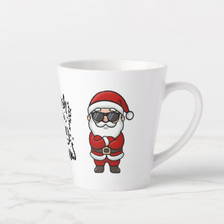 Taza De Café Latte Merry Christmas Tasse - Cooler Weihnachtsmann