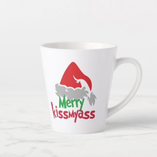 Taza De Café Latte Merry Kissmyass Funny Christmas Latte Mug