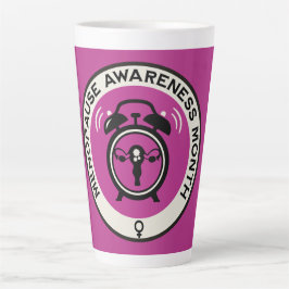 Taza De Café Latte Mes de la Menopausia Mundial