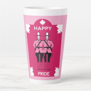 Taza De Café Latte Mes del Orgullo Gay Canadá