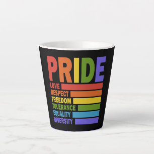 Taza De Café Latte Mes del Orgullo Gay LGBT