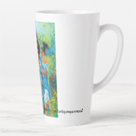 Taza De Café Latte "Mesa de cangrejo" Latte Mug