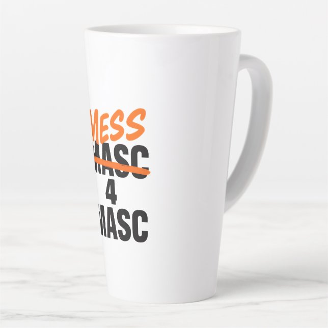 Taza De Café Latte Mess 4 Masc (Ángulo derecho)
