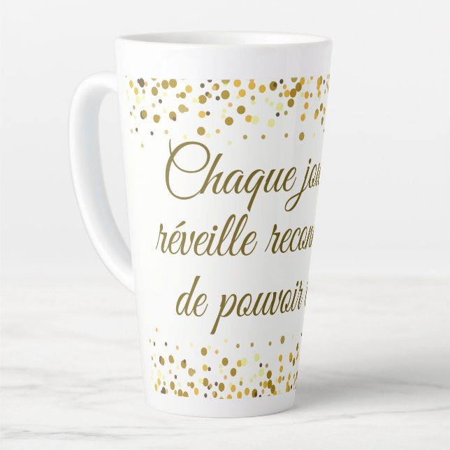 Taza De Café Latte Messages d’amour profonds et romantiques (Ángulo izquierdo)