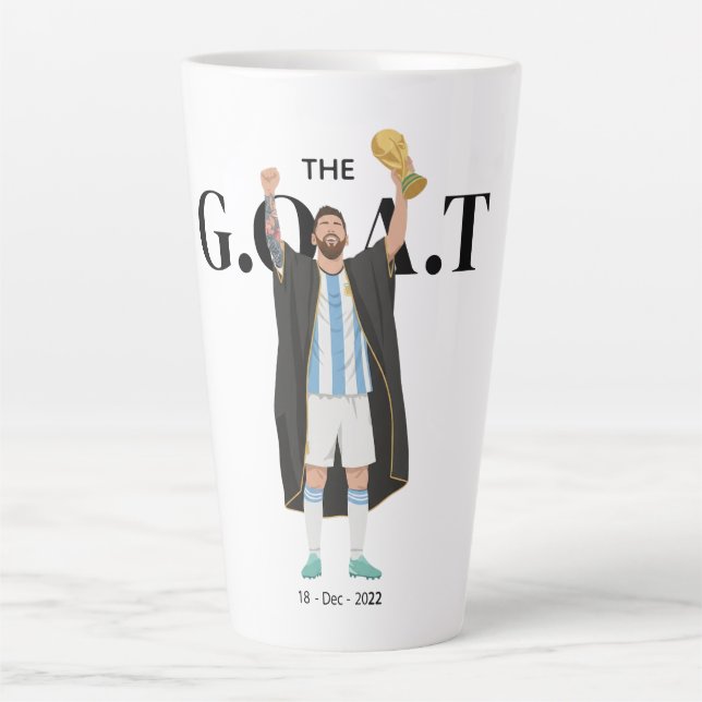 Taza De Café Latte Messi World Cup Champion  (Anverso)