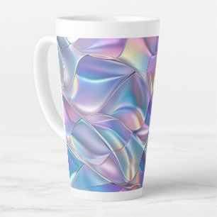 Taza De Café Latte Metálico iridiscente 6 Geométrico