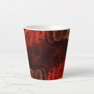 Taza De Café Latte Metamorfosis Arte abstracto
