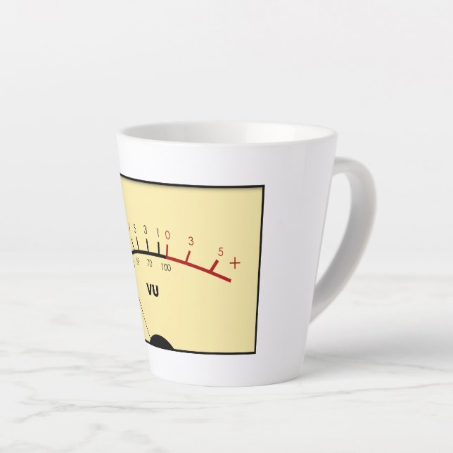 Taza De Café Latte Meter VU (Ángulo derecho)