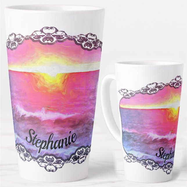 Taza De Café Latte México Sunset 0909 (Subido por el creador)