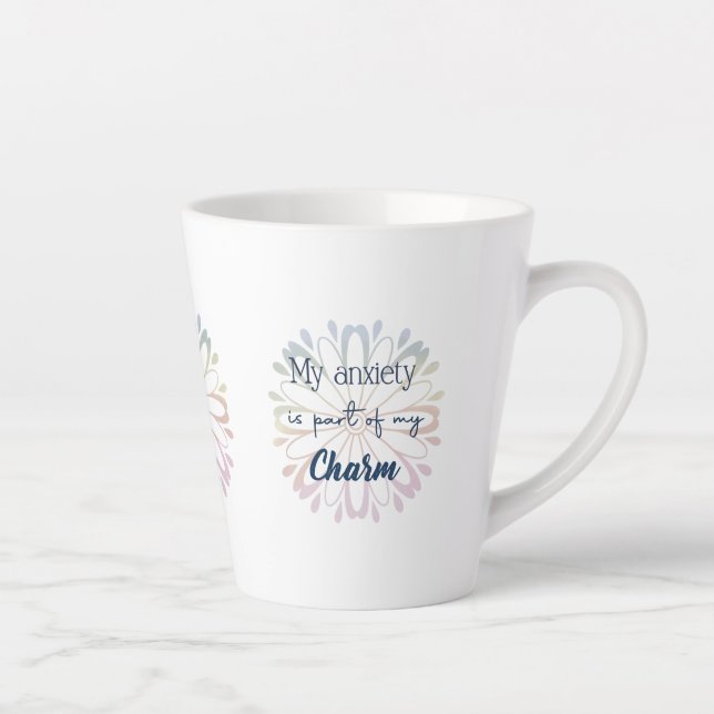 Taza De Café Latte Mi ansiedad es parte de mi encanto (Derecha)