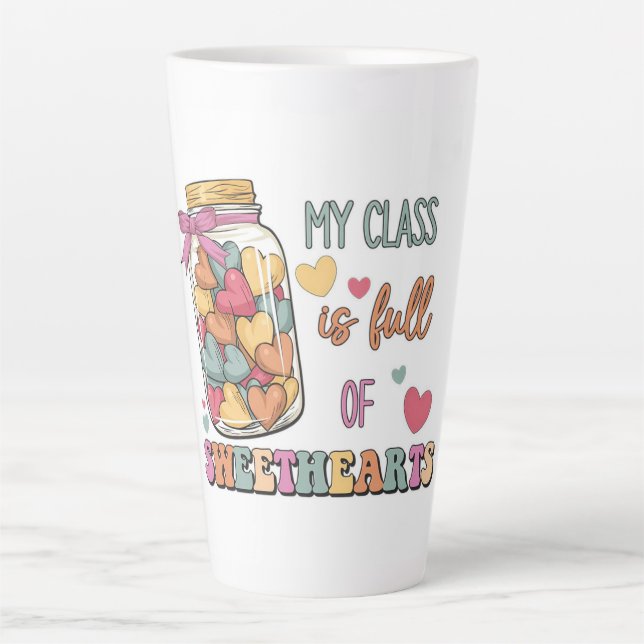 Taza De Café Latte Mi clase está llena de novios (Anverso)