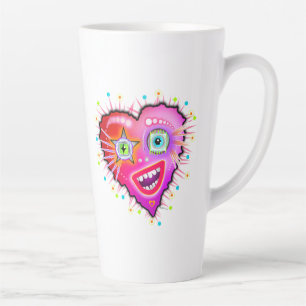 Taza De Café Latte MI CORAZÓN GOLPEARÁ EN Latte Mug