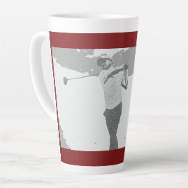 Taza De Café Latte Mi Entrenador de Golf Favorito