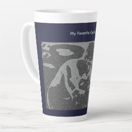 Taza De Café Latte Mi Entrenador de Spinning Favorito