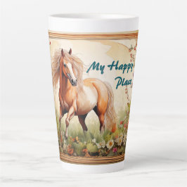 Taza De Café Latte Mi lugar feliz