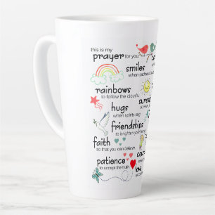 Taza De Café Latte Mi Oración Por Ti Bendiciones