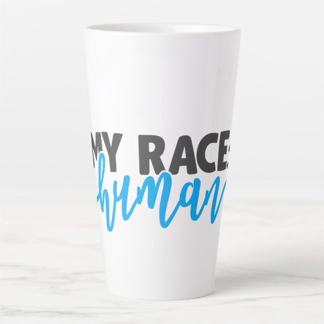 Taza De Café Latte Mi raza: humana (Anverso)