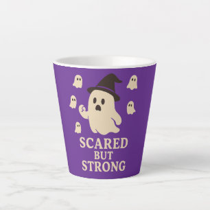 Taza De Café Latte Miedo pero fuerte