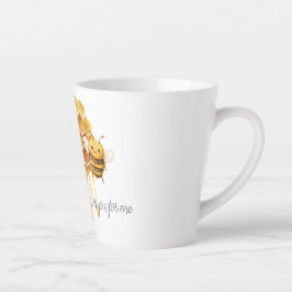 Taza De Café Latte Miel para una abeja