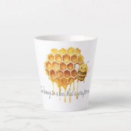 Taza De Café Latte Miel para una abeja