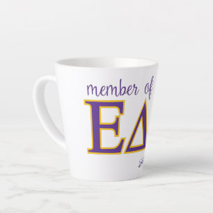 Taza De Café Latte Miembro de EpDeltDelt desde 2022