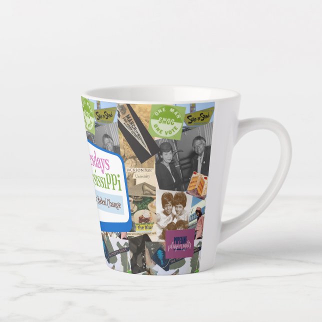 Taza De Café Latte Miércoles En Mississippi Latte Mug (Derecha)