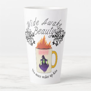 Taza De Café Latte Mikitiez café halloween bruja princesa de belleza