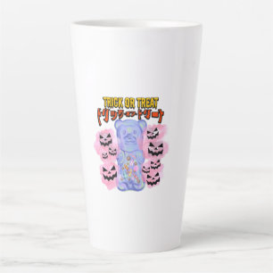 Taza De Café Latte Mikitiez espeluznante vibes jellybear trickortrate