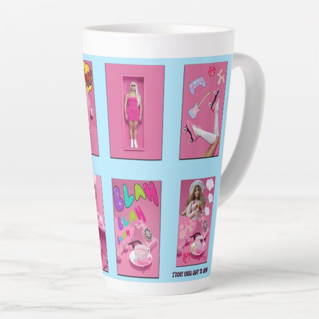 Taza De Café Latte Mikitiez premier película noche princesa muñeca T- (Ángulo derecho)