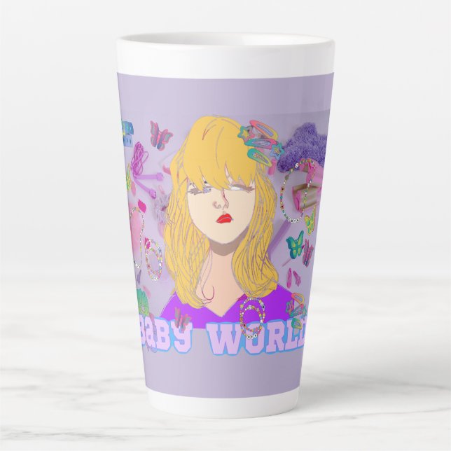 Taza De Café Latte Mikitiez premier película noche princesa muñeca ve (Anverso)