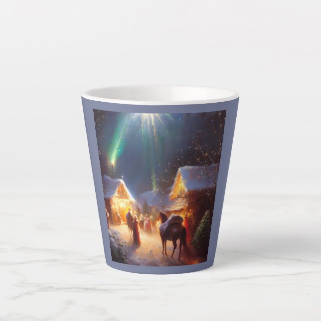 Taza De Café Latte Milagro de navidades 3 (Anverso)