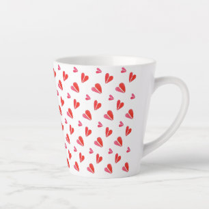 Taza De Café Latte MINI HEARTS Latte Mug