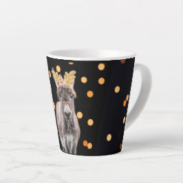 Taza De Café Latte Miniburro Navidad Latte Mug
