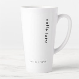 Taza De Café Latte Minimalista Caffè Latte Latte Mug