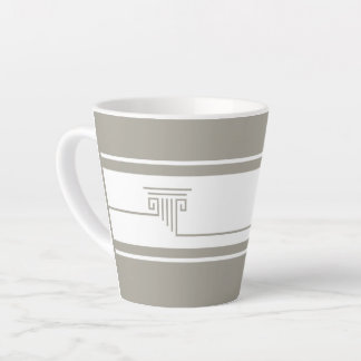 Taza De Café Latte Minimalista Elegante