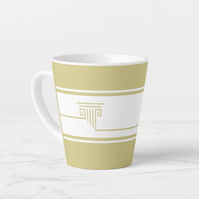 Taza De Café Latte Minimalista moderno (Ángulo izquierdo)